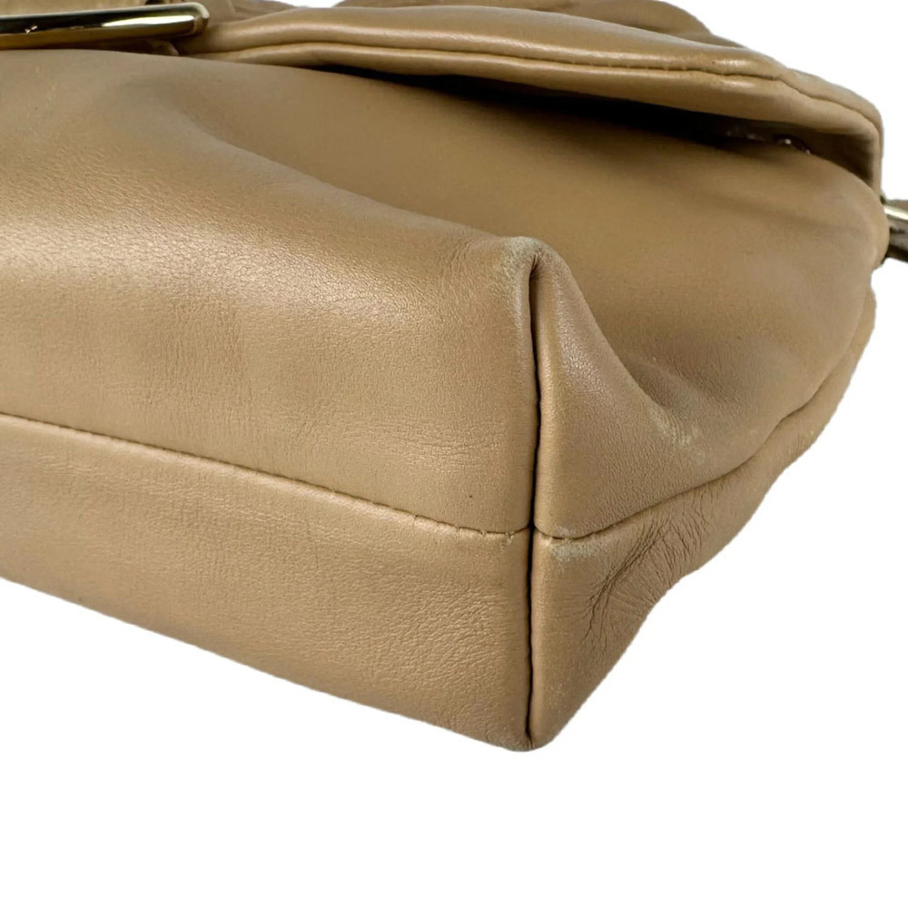 CHRISTIAN DIOR Cream Leather Shoulder Bag - Picture 9 of 13